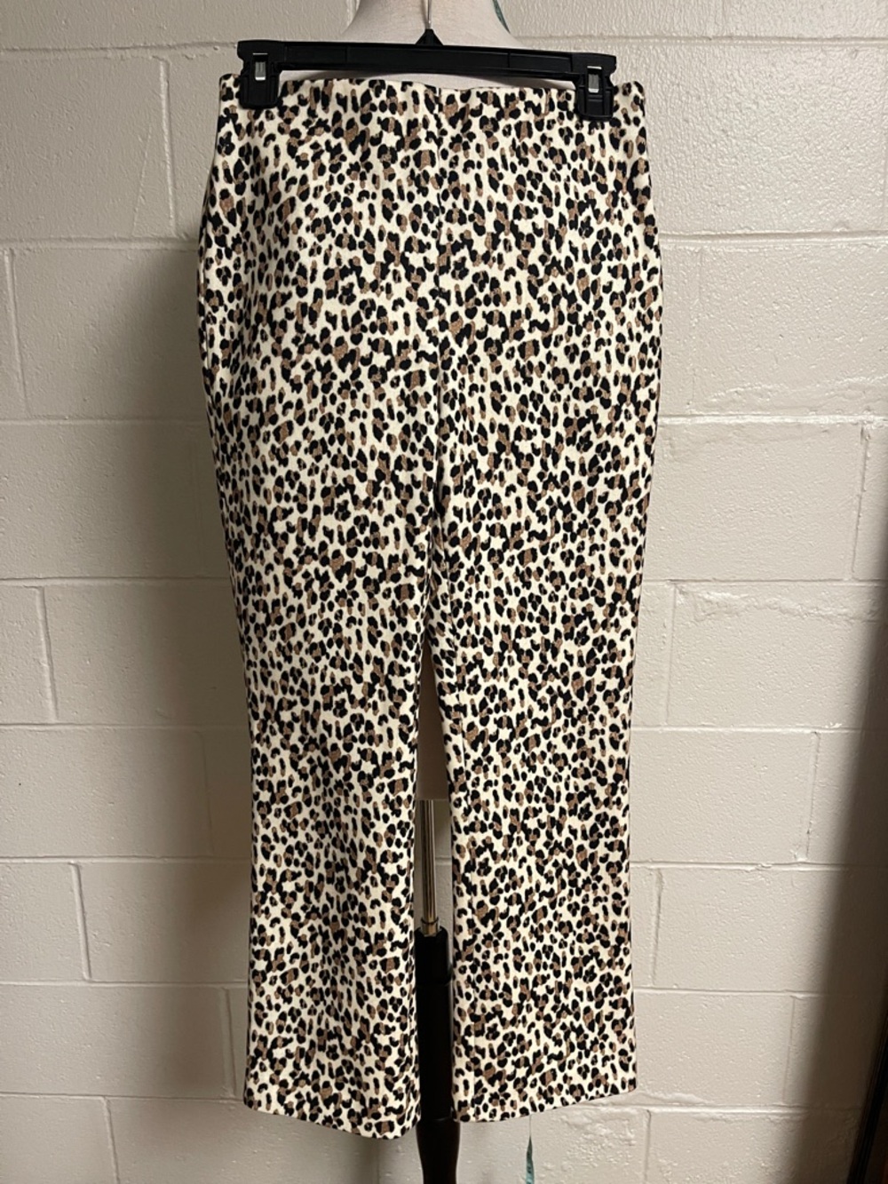 Tuckernuck Leopard Print Straight-Leg Pants in Cream, Black & Brown